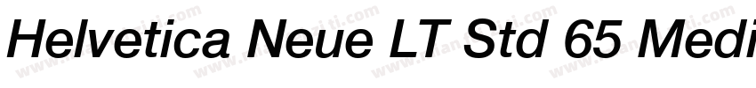 Helvetica Neue LT Std 65 Medium字体转换
